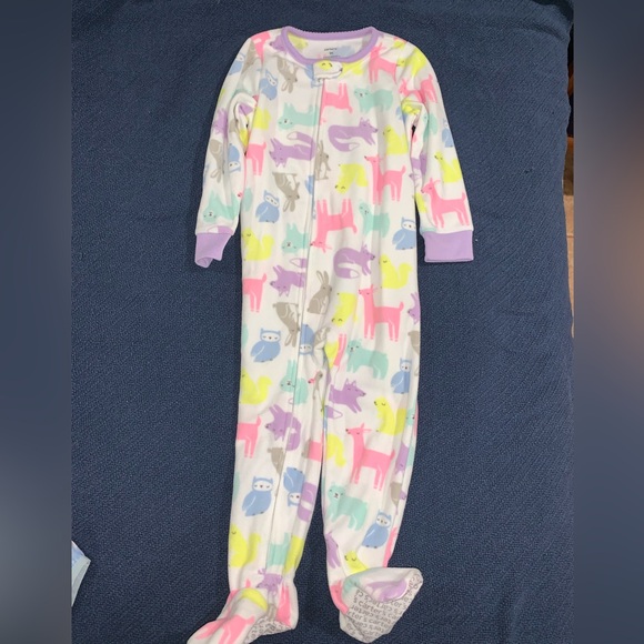 Carter's Other - Carter's Cozy Pink and Purple Footie Pajamas